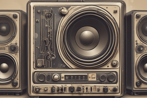 Sound Systems Components and Specifications