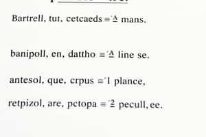 Spanish Verb Conjugation: Preterite Tense