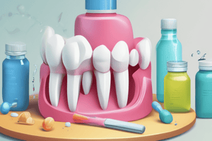 Dental Prevention Strategies Quiz