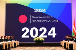 International Summits and Initiatives 2024