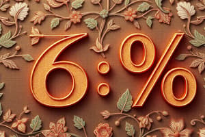 Understanding Percentages: Calculation and Usage