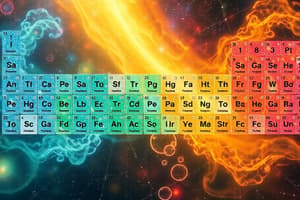 Chemistry: The Periodic Table Quiz