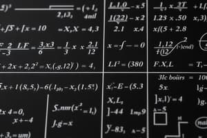 Engineering Mathematics Concepts