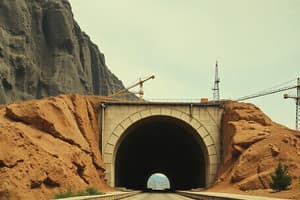 Tunnel Engineering and Rock Mechanics Quiz