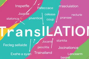 TRS200 Unit 1: Introduction to Translation