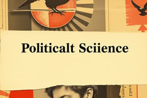 Political Science Chapter 2 Flashcards