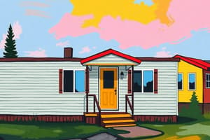 Montana Residential Mobile Home Law Quiz