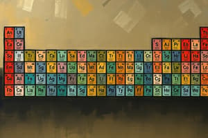 Chemistry Chapter 2: Elements and Structure