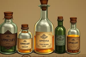 Metric and Apothecary Conversions