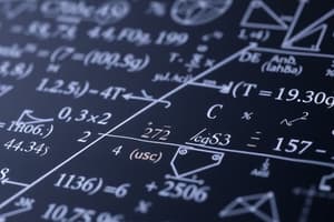 Calculs Mathematiques: Equations et Statistiques