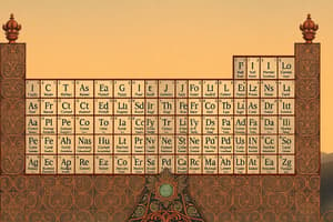 Science Chapter: Elements and Periodic Table