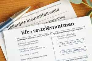 Life Insurance Chapter 5: Settlement Options