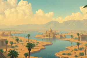 Geography and the Nile River's Impact on Egypt