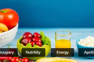 Nutrition et Activité Physique