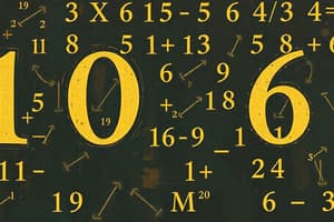 Number Systems and Arithmetic Operations