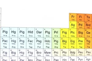 Periodic Table Overview and Trends