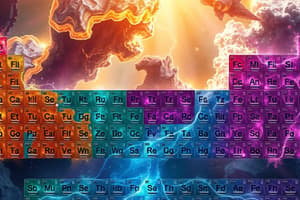 Chemistry Class 11: Periodic Table & Element Classification