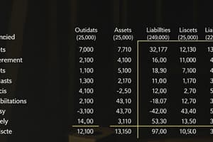 Statement of Financial Position Overview