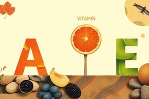 Vitamins: Structures and Deficiencies