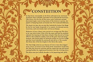 Indian Constitution Preamble and Features