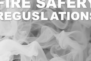 Fire Safety Codes and Standards Quiz