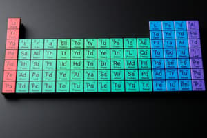 Tabla Periódica y Estructura Atómica