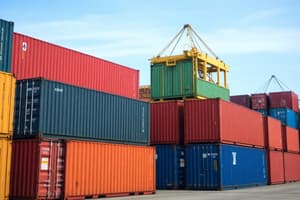 Writing and Shipping Containers Quiz