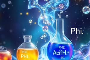 Acids and Bases: Chemical Formulas and pH