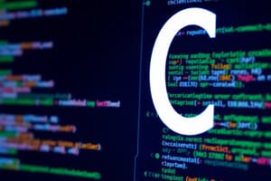 C Programming Language Overview