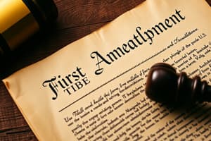 U.S. Constitutional Amendments Overview