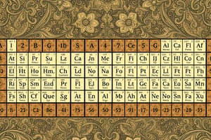 Chemistry: Periodic Table & Classification