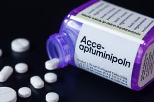 Acetaminophen Overview and Dosage