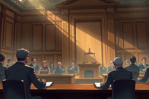 Trial Courts and Jury Selection Overview