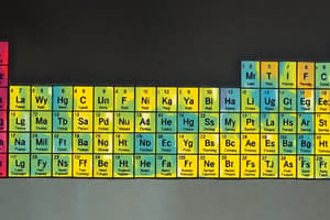 O Level Chemistry: Periodic Trends Quiz