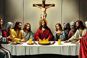 The Last Supper and Crucifixion Quiz