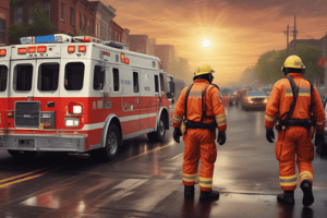 EMS Response to Disasters and MCIs