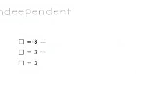 Independent Samples T-Test