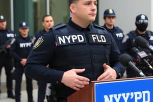 Press Conference on NYPD Body Armor Issues