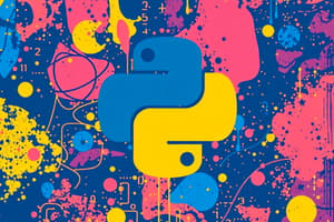 Introduction to Python Programming