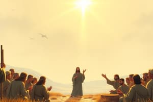 Jesus's Mission and Teachings Quiz