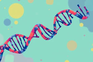 DNA and RNA Overview Quiz