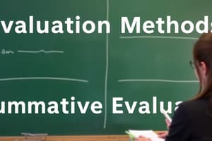 Understanding Evaluation Methods