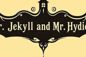 Dr. Jekyll and Mr. Hyde Chapter 8-9 Flashcards