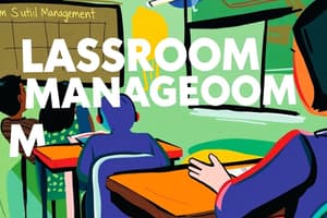 Classroom Management Chapter 8