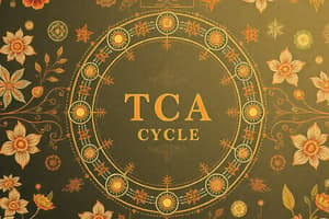 Biochemistry TCA Cycle Quiz