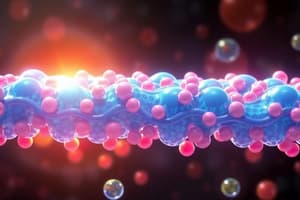 Membranes and Receptors Module - Proteins Overview