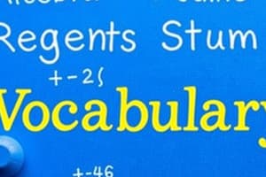 NYS Algebra Regents Vocabulary Review