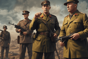 World War II Aggressive Dictators and Causes Quiz