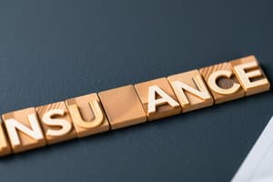 Types of Insurers and Transactions