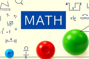 Introducción a las Matemáticas